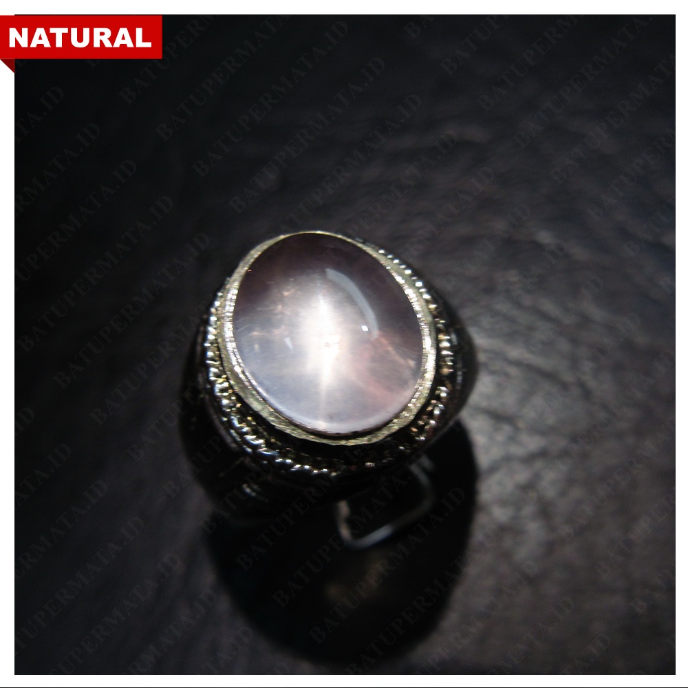 ROSE QUARTZ STAR - CINCIN BATU PERMATA NATURAL