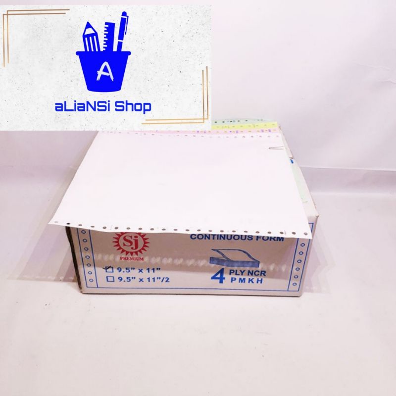 

Promo Continuous Form 9,5" x 11" (4 PLY NCR) - merk SJ PREMIUM