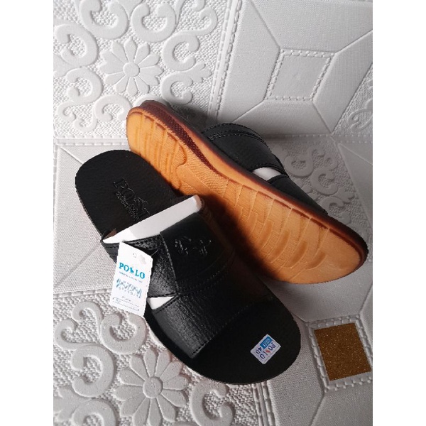 4.4 HQA SANDAL KULIT PRIA GRAND POLO ORIGINAL/SANDAL SLOP PRIA TERLARIS