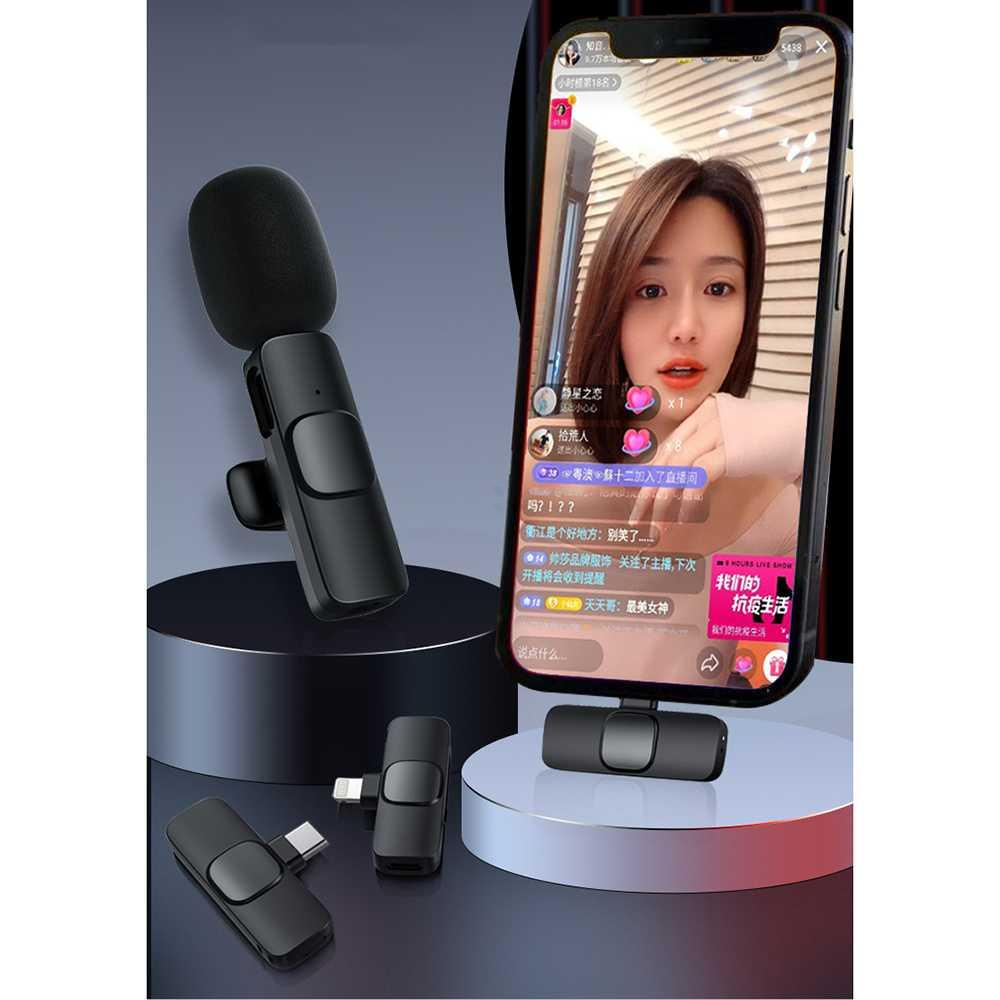 TaffSTUDIO Wireless Lavalier Lapel Microphone Vlogger Lightning O86