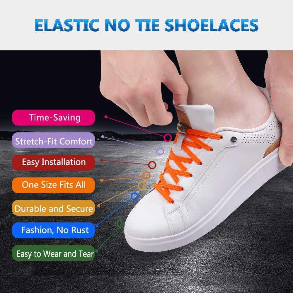 YuanXiangZhu Tali Sepatu Magnetic Lazy Lace No Tie Shoelaces 1 Pair 9