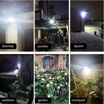 OOBEST Lampu LED Solar Panel Outdoor Light IP67 Cool White 30W 1500mAh B100