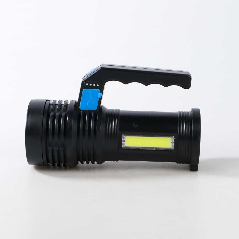 Pocketman Senter LED Flashlight Waterproof USB 3W Cree XPE + COB L05