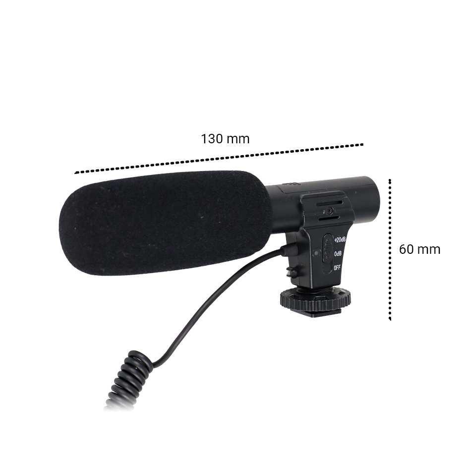 TaffSTUDIO Shotgun Microphone untuk DSLR IC-05