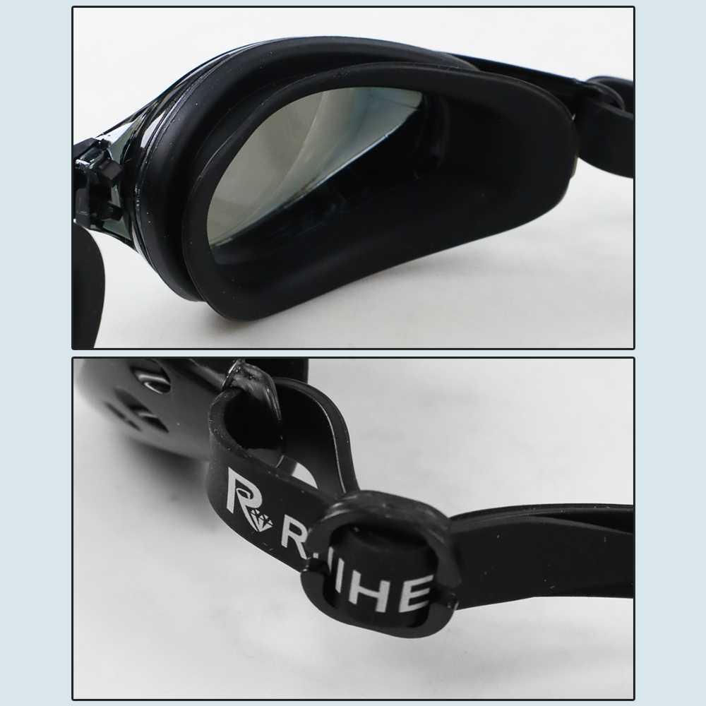 Ruihe Kacamata Renang Coating Mirrored Anti Fog UV Protection H6100