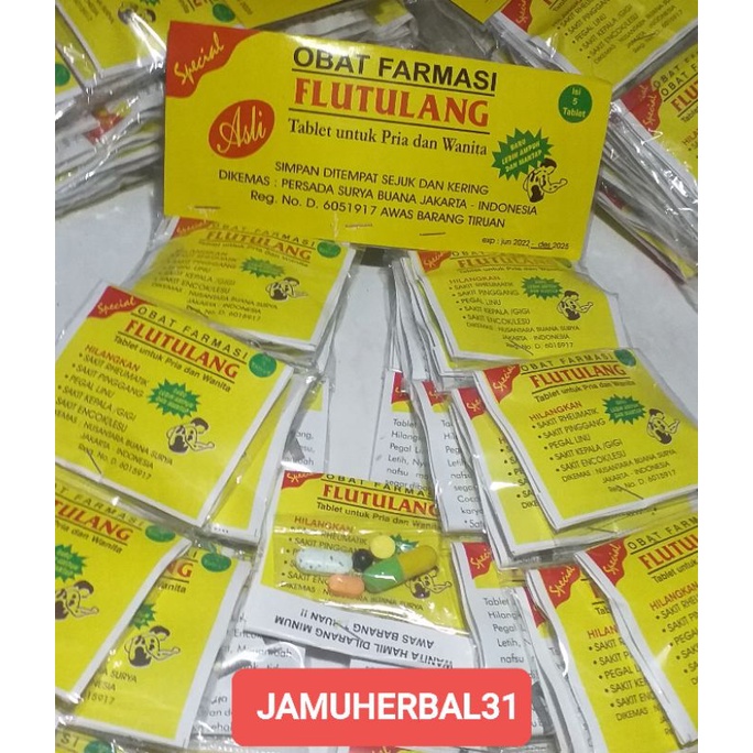 FLU TULANG ORIGINAL ISI 50 SACHET SATU GANTUNG/HANGER