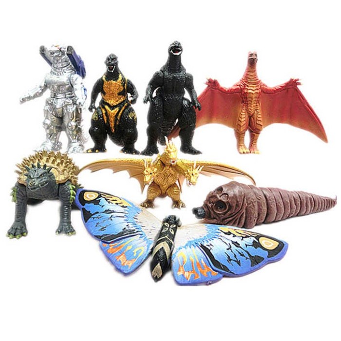 Terlaris Figure Godzilla Vs Kong Set 8 / Mainan Godzilla Kong / Topper Kue