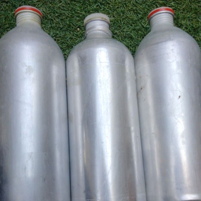 botol kaleng aluminium bekas bibit parfum 1 liter
