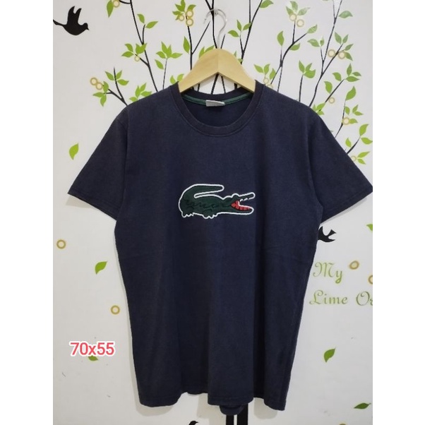 Kaos Oblong lacoste big logo second