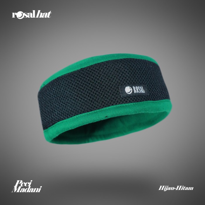 PECI KOPIAH MADUN PECI TALIBAN PECI MADANI ROSAL SONGKOK - Hijau (L0Y8) Promo Motif Rajut Hitam Orig
