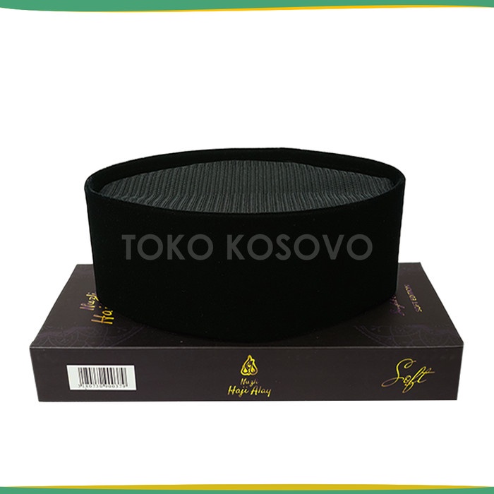 Peci Songkok Kopiah JUMBO FULL AC HAJI ALAY Hitam Merah Maroon Polos T - Tinggi 9 Hitam, No 10 (F8I1
