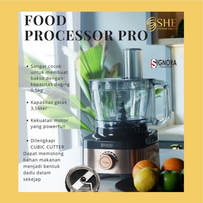 Food Processor Signora dg cubic cutter