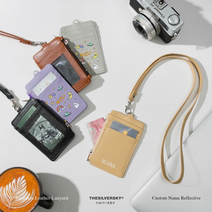 Terlaris Thesilversky Lanyard Id Card Kulit Premium