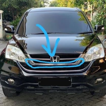 List Grill Chrome Tengah Honda CRV RE Gen 3 Facelift 2010-2012 Genuine
