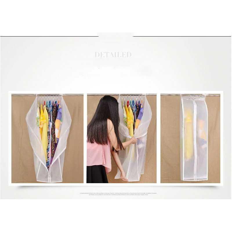 YIXIN PEVA Cover Pakaian Anti Debu Cloth Organizer 60x50x90cm PE1 Plastik Vakum Pakaian Cover Baju Plastik Vacum Pakaian Plastik Gantungan Baju Anti Debu Cover Gantungan Baju Anti Debu Plastik Pakaian Plastik Pakaian Gantung Cover Plastik Koper Anti Debu