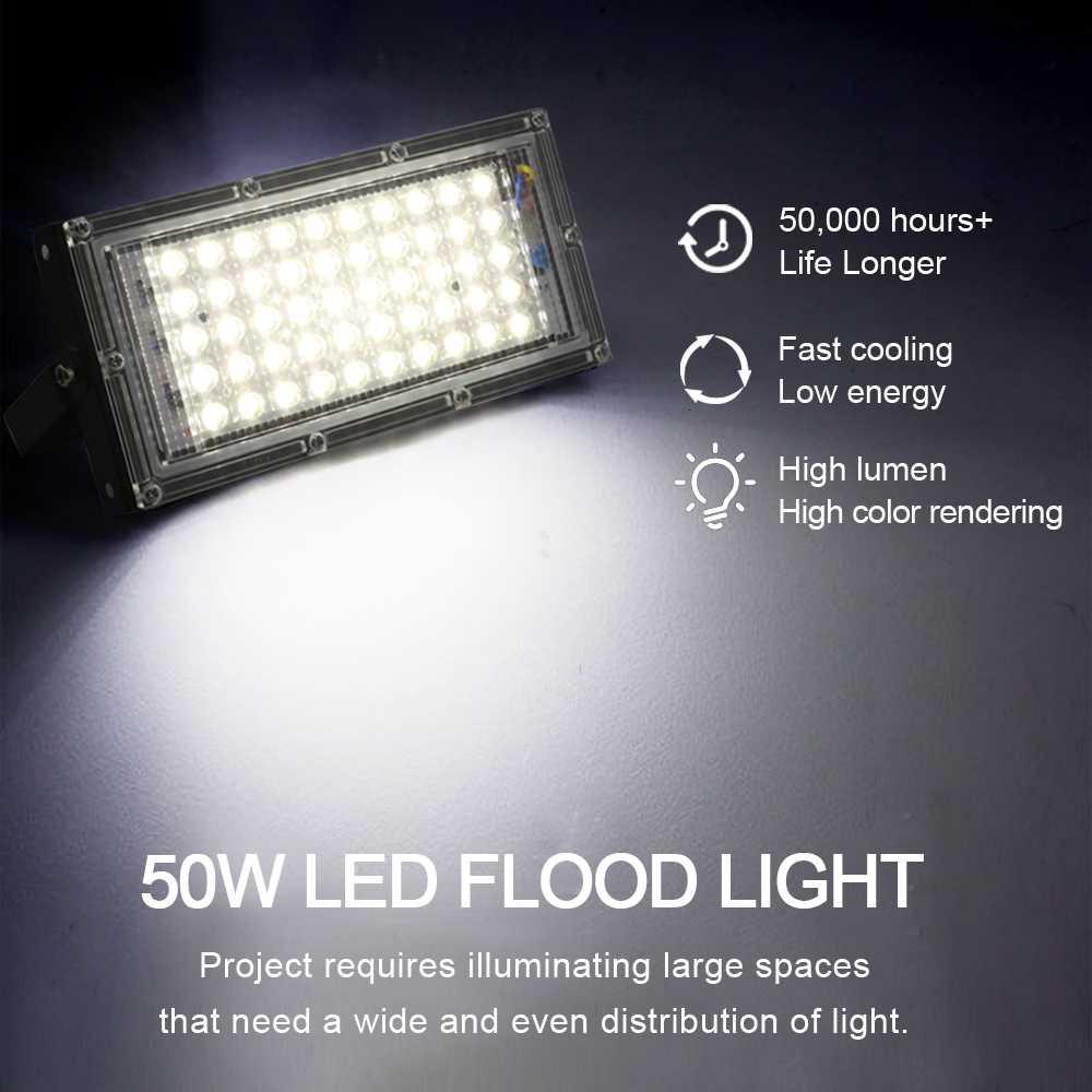 TaffLED Lampu Sorot Flood Light 4500 Lumens 50W Cool White - A8