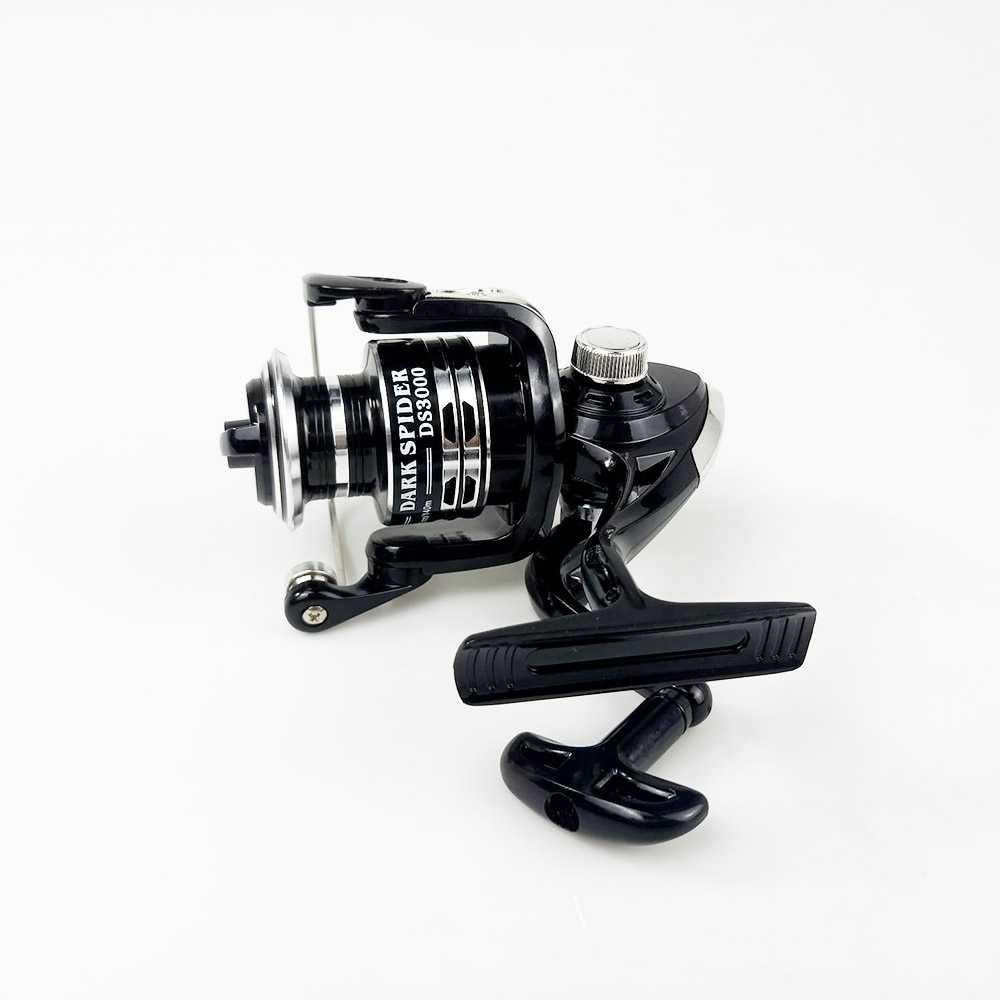 Debao Dark Spider DS3000 Spinning Reel Pancing 5.2:1 12+1 Ball Bearing Pancing Reel Power Handle Ril Pancing Reel Pancing Power Handle Pancing Casting Rell Pancing Power Handle Casting Reel Pancing Mini Reel Casting Reel Baitcasting Real Pancing Power