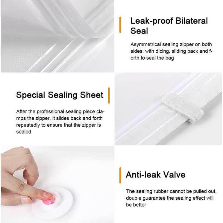 WHISM Kantong Plastik Pakaian Vacuum Bag 10 PCS with Hand Pump SN11 Plastik Vacum Baju Vacum Baju Vakum Baju Plastik Vacum Baju Jumbo Vacum Bag Plastik Vakum Pakaian Plastik Vakum Baju 1 Set Vacuum Bag Travel Alat Vacum Baju Vakum Baju Traveling Plastik V