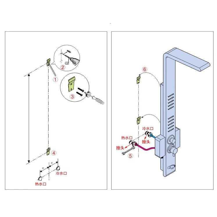 Shower Mandi Panel LED Temperature Onyzpily Screen Wall Mounted 8006 Shower Kamar Mandi Panas Dingin Shower Air Panas Dingin Kran Air Cabang Aksesoris Kamar Mandi Kran Shower Kamar Mandi Sower Kamar Mandi Keran Set Shower Set Kamar Mandi Shower