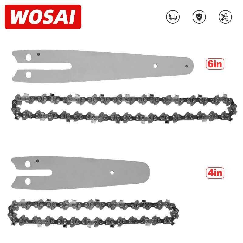 WOSAI Chain Guide Rantai Gergaji Chainsaw Part 6 Inch DB-6 Rantai Mini Aksesoris Gergaji Listrik Gergaji Mesin Mesin Gergaji Mesin Mini Gergaji Besi Listrik Mesin Gergaji Kayu Senso Gergaji Mini Gergaji Kayu Listrik Gergaji Listrik Mini Mata Gergaji Kayu