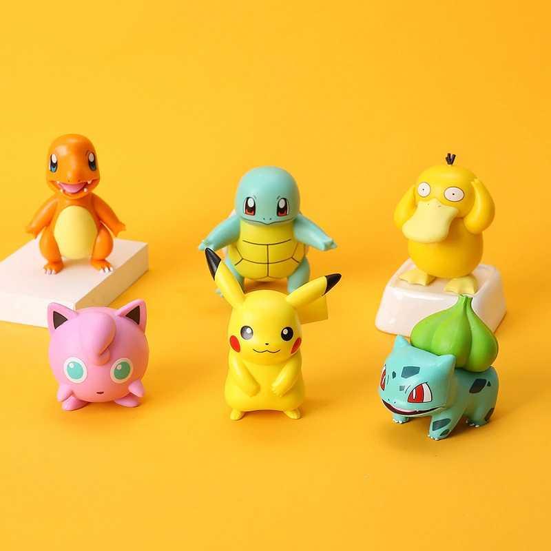 TAKARA Action Figure Karakter Pokemon 6 PCS - XPY06