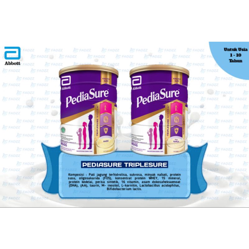 

Pediasure Triple Sure 850gr (Promo) (Free Bubble)