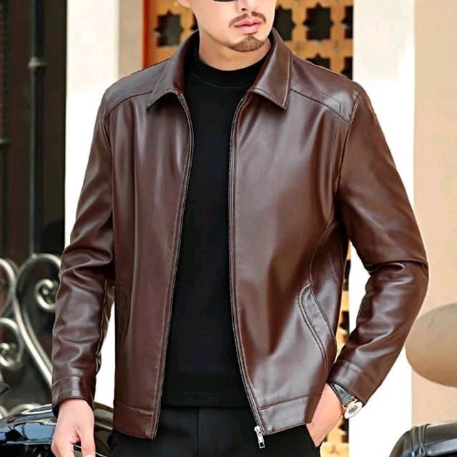 jaket kulit asli pria original dari kulit domba Garut-jaket kulit asli domba Garut