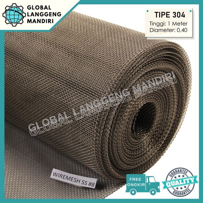 Terlaris Wire Mesh 8 Stainless (304) 1Mx1M / Wiremesh #8 Ayakan Stainless