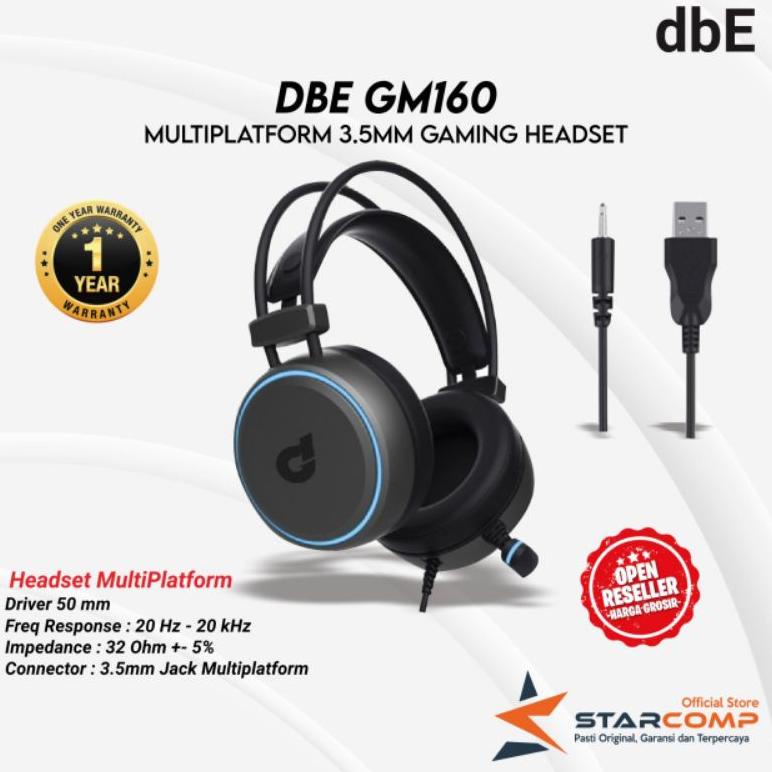 dbE GM160 Multiplatform 3.5mm Gaming Headset GM-160 GM 160