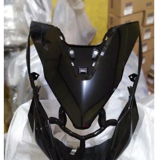 TAMENG COVER DEPAN BEAT FI NEW ESP STREET ECO DIGITAL LED 2017 HITAM SEPERTI ORI