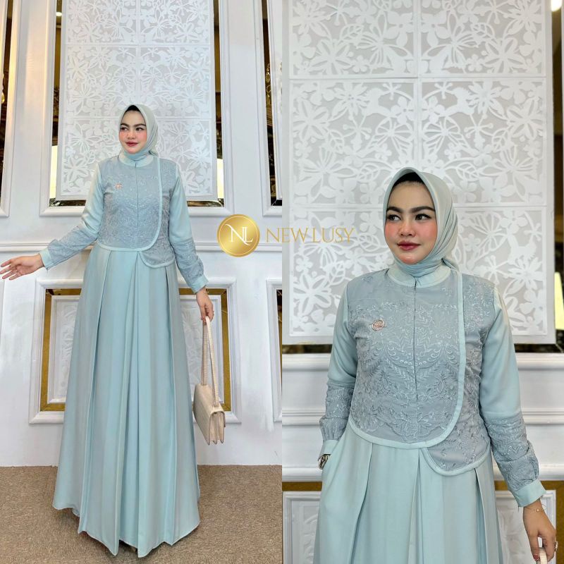 DRESS NEW LUSY VOL4 TERBARU/DRESS LEBARAN/GAMIS NEW LUSY ORI