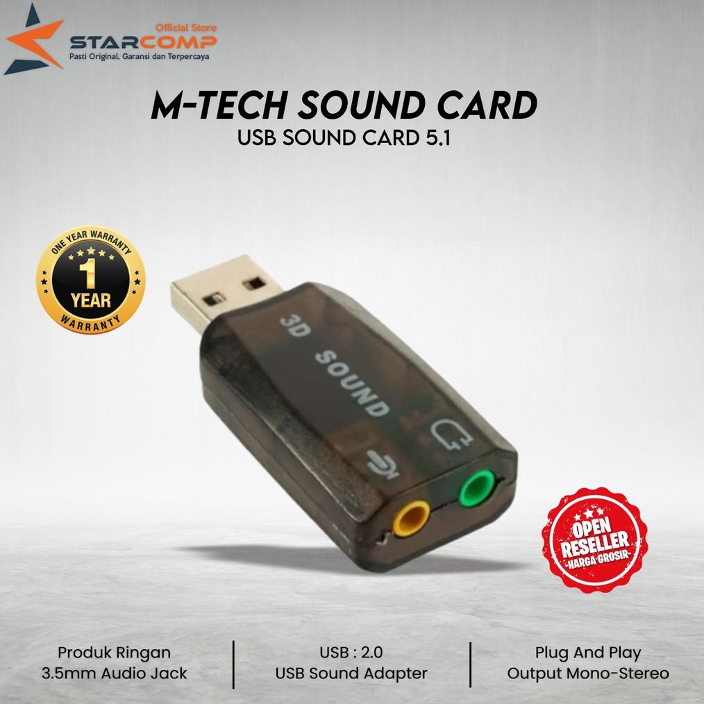 Sound Card M-Tech Original USB Audio Sound Card 5.1