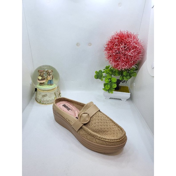 sendal sepatu bustong wanita spaletti import ( ORIGINAL )
