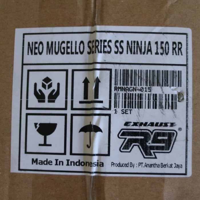 Knalpot R9 Ninja Rr Neo Mugello Original 100% Full System