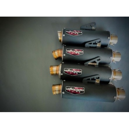 Knalpot Black Devil Black Series Fullsystem Scoopy Beat Mio