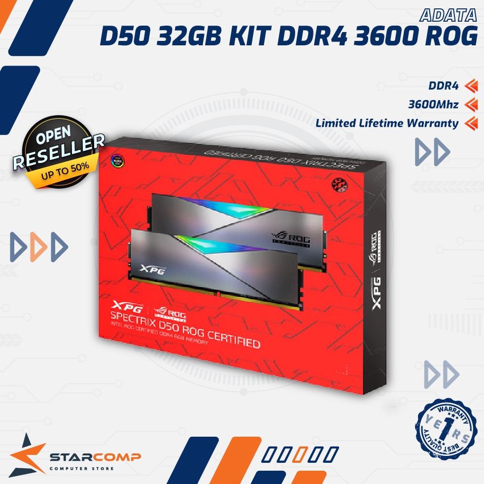 RAM ADATA XPG SPECTRIX D50 ROG 32GB | RGB 2x16GB DDR4 3600 MHz