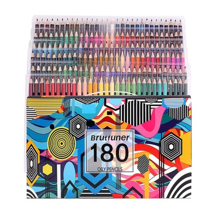 

Terlaris Brutfuner Pensil Warna 160 / 180 Color Oil Pencil / Artist Pencils Set