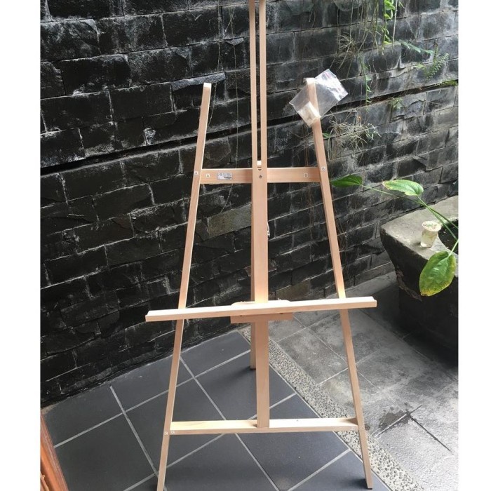 Terlaris Original Easel Kayu Standard Lukis / Stand Penyangga Bingkai Besar