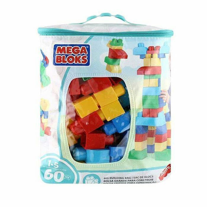 

Easel Mega Blocks Big Building Bag Classic Biru 60