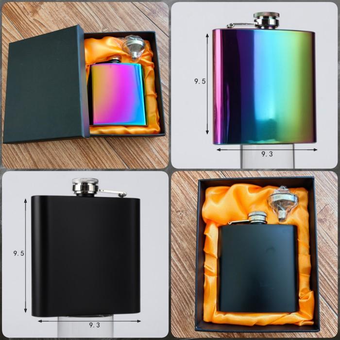 Botol Wine Whisky Hip Flask Set Stainless Steel