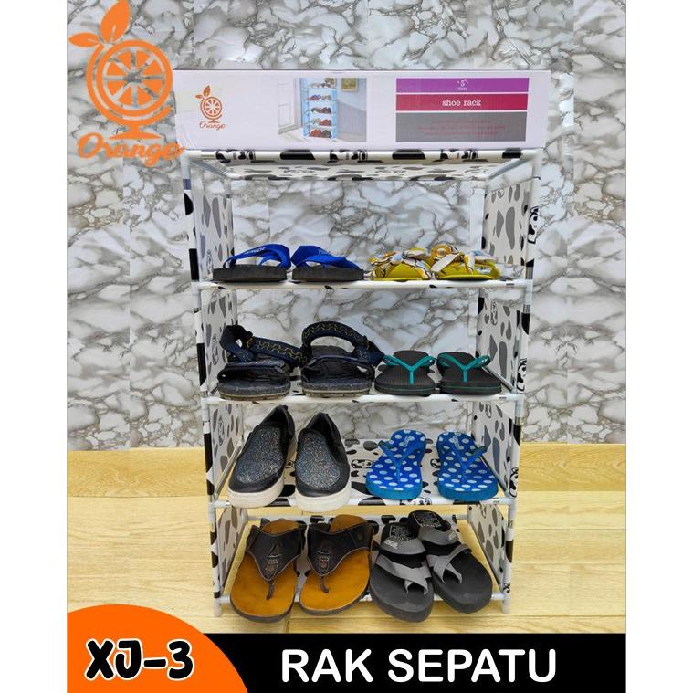 Serbu Rak Sepatu Mini Motif 4 Dan 5 Susun Tempat Buku Rack Storage Serbaguna Rak Penyimpanan Portabl