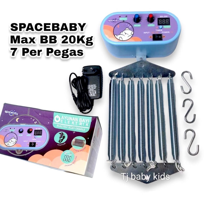 SPACEBABY ayunan bayi otomatis 7per ada musik dan timer