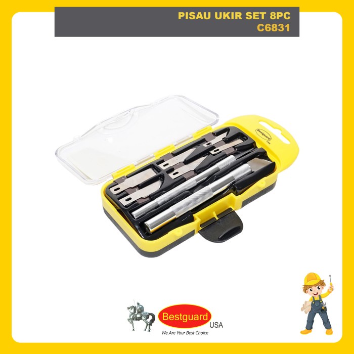 

Ukirku Bestguard Pisau Ukir Set 8 Pcs