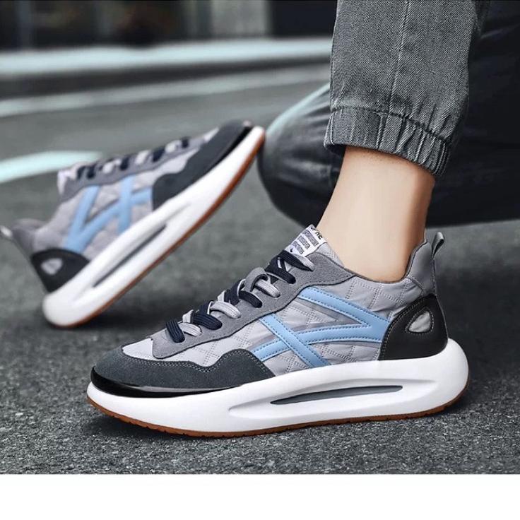 RAH.10Ap23ᴼ ▪ 1489 - Alpha Grey/Black - Sepatu Sneakers Running Sport - D12