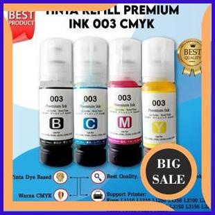 Tinta Premium Epson 003 Pengganti Original Printer L1110 L3110 L3150 suku cadang 54PR23