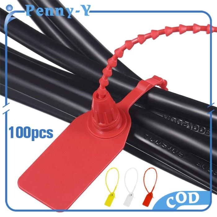 

Terlaris Klip 100Pcs Segel Locis Security Seal Segel Plastik Sekuriti Dengan Nomor