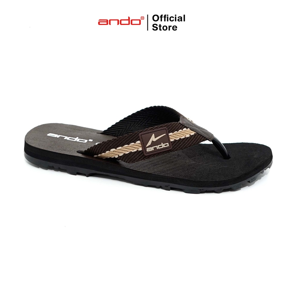 Ando Official Sandal Jepit Mandala 01 Pria Dewasa - Cokelat