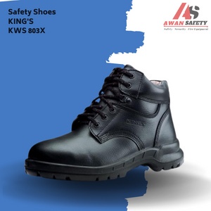 Sepatu Safety Kings Kws 803 X Original / Sepatu Kerja Safety Pria Ujung Besi Kulit Asli