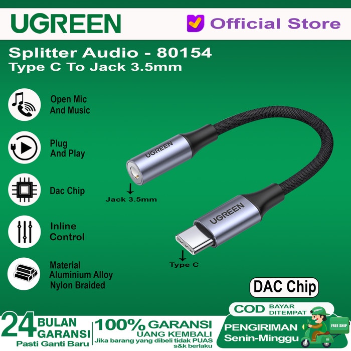 Terlaris Converter Splitter Dac Type C Ke Jack 3.5Mm+Type C Charging Audio Call