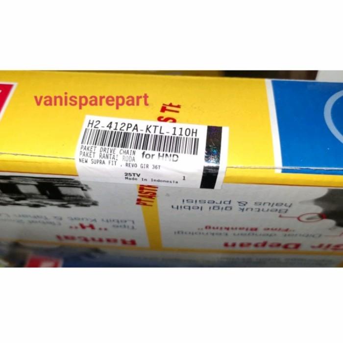 GEAR GER SET GEAR DEPAN BELAKANG RANTAI SET SUPRA FIT NEW KTL ASPIRA